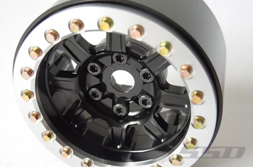 SSD RC 1.9" Warrior Beadlock Wheels (Black) (2) 4 SSD RC 1.9" Warrior Beadlock Wheels (Black) (2) - Image 2