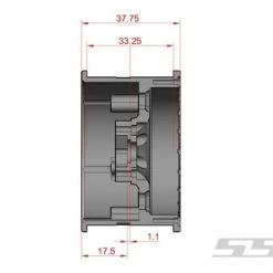 SSD RC Single 2.2" Challenger PL Beadlock Wheel (Silver) (1) -Cars Truck shop online SSD00434 SPARE 5