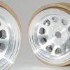 SSD RC 1.0" Aluminum / Brass D Hole Wheels (Silver) (2) -Cars Truck shop online SSD00464 2