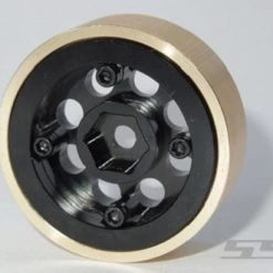SSD RC 1.0" Aluminum / Brass 8 Hole Wheels (Black) (2) -Cars Truck shop online SSD00506 4
