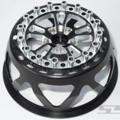 SSD RC V Spoke Rear 2.2" / 3.0" Lightweight Drag Racing Beadlock Wheels (Black) (2) -Cars Truck shop online SSD00520 3