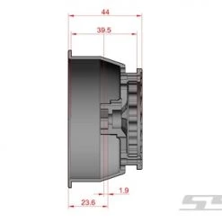 SSD RC V Spoke Rear 2.2" / 3.0" Lightweight Drag Racing Beadlock Wheels (Black) (2) -Cars Truck shop online SSD00520 7