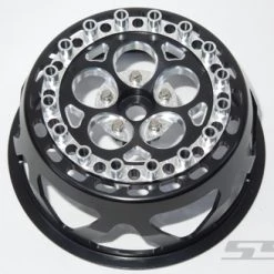 SSD RC 5 Hole Rear 2.2" / 3.0" Lightweight Drag Racing Beadlock Wheels (Black) (2) -Cars Truck shop online SSD00523 3