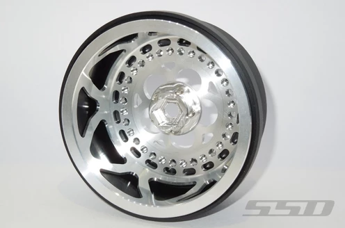 SSD RC 5 Hole Rear 2.2" / 3.0" Lightweight Drag Racing Beadlock Wheels (Silver) (2) 4 SSD RC 5 Hole Rear 2.2" / 3.0" Lightweight Drag Racing Beadlock Wheels (Silver) (2) - Image 2