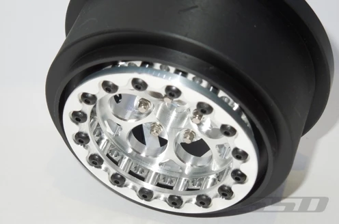 SSD RC 5 Hole Rear 2.2" / 3.0" Lightweight Drag Racing Beadlock Wheels (Silver) (2) 5 SSD RC 5 Hole Rear 2.2" / 3.0" Lightweight Drag Racing Beadlock Wheels (Silver) (2) - Image 3