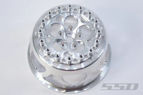 SSD RC 5 Hole Rear 2.2" / 3.0" Lightweight Drag Racing Beadlock Wheels (Silver) (2) 6 SSD RC 5 Hole Rear 2.2" / 3.0" Lightweight Drag Racing Beadlock Wheels (Silver) (2) - Image 4
