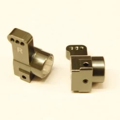 St Racing Concepts STRC Aluminum Rear Hub Carriers 0 degree Toe-in for Associated DR10 - Gun Metal (2)