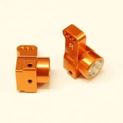 St Racing Concepts STRC Aluminum Rear Hub Carriers 0 degree Toe-in for Associated DR10 - Orange (2)