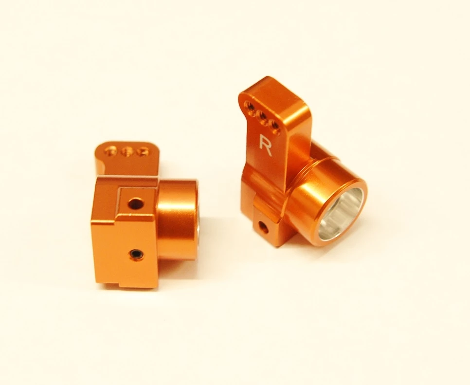 St Racing Concepts STRC Aluminum Rear Hub Carriers 0 degree Toe-in for Associated DR10 - Orange (2) 3 St Racing Concepts STRC Aluminum Rear Hub Carriers 0 degree Toe-in for Associated DR10 - Orange (2)