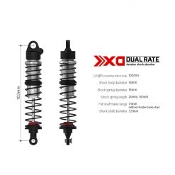 Gmade XD Dual Rate Aeration Shock 103mm (2) -Cars Truck shop online Shop10