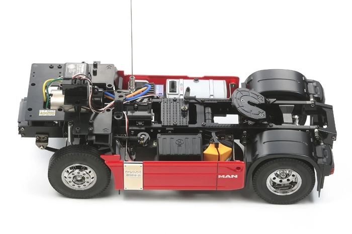 Tamiya RC MAN TGX 18.540 4x2 XLX 1/14 Scale Semi Truck Kit - Red Edition 4 Tamiya RC MAN TGX 18.540 4x2 XLX 1/14 Scale Semi Truck Kit - Red Edition - Image 3