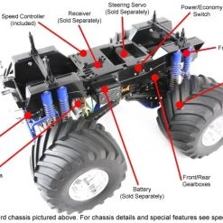 Tamiya RC Super Clod Buster 1/10 Scale Kit -Cars Truck shop online TAM58518 9