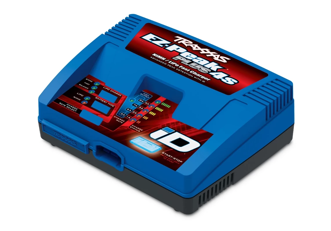 Traxxas EZ-Peak Plus 4S 8-amp NiMH/LiPo Fast Charger with iD 3 Traxxas EZ-Peak Plus 4S 8-amp NiMH/LiPo Fast Charger with iD