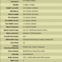 Traxxas 1/10 4-Tec 2.0 VXL AWD Chassis with TQi 2.4GHz Radio (No Battery or Body)