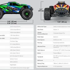 Traxxas 1/10 MAXX with WIDEMAXX 4S Brushless 4WD Monster Truck TSM RTR -Cars Truck shop online TRA89086 4 105