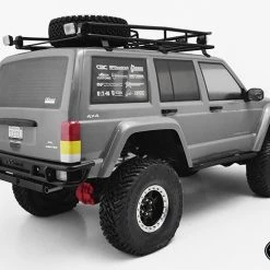 RC4WD Tube Rear Bumper for Axial SCX10 II XJ (Black) -Cars Truck shop online VVV C0340 7