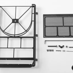 RC4WD Krabs Roof Rack w/Spare Tire Mount for Axial SCX10 II XJ (Black) -Cars Truck shop online VVV C0345 5