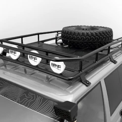 RC4WD Krabs Roof Rack w/Spare Tire Mount for Axial SCX10 II XJ (Black) -Cars Truck shop online VVV C0345 7