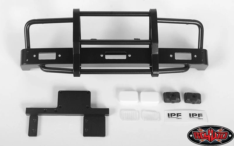 RC4WD Kangaroo Front Bumper w/Lights for Mojave II 2/4 Door Body Set (Black) 3 RC4WD Kangaroo Front Bumper w/Lights for Mojave II 2/4 Door Body Set (Black)