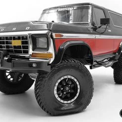 RC4WD Front Winch Bumper W/ LED Lights for Traxxas TRX-4 '79 Bronco Ranger XLT (Black) -Cars Truck shop online VVV C0606 7 1