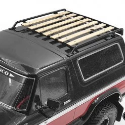 RC4WD Wooden Roof Rack for Traxxas TRX-4 '79 Bronco Ranger XLT (Black) -Cars Truck shop online VVV C0612 6