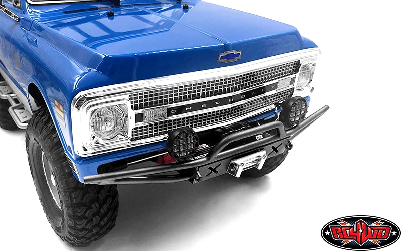 RC4WD Luster Metal Front Bumper for Axial SCX10 II 1969 Chevrolet Blazer (Black) 7 RC4WD Luster Metal Front Bumper for Axial SCX10 II 1969 Chevrolet Blazer (Black) - Image 5