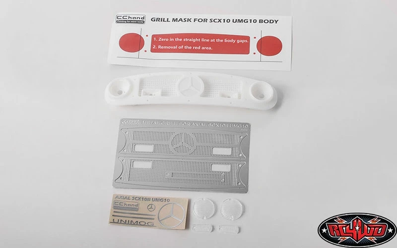 RC4WD Front Grille for Axial 1/10 SCX10 II UMG10 3 RC4WD Front Grille for Axial 1/10 SCX10 II UMG10