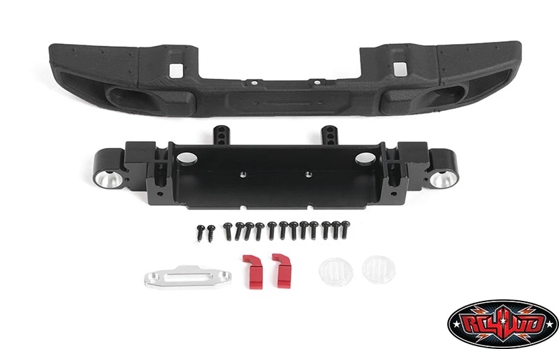 RC4WD OEM Wide Front Winch Bumper for Axial 1/10 SCX10 III Jeep JLU Wrangler 11 RC4WD OEM Wide Front Winch Bumper for Axial 1/10 SCX10 III Jeep JLU Wrangler - Image 9