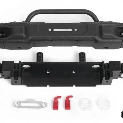 RC4WD OEM Wide Front Winch Bumper with Trail Bar for Axial 1/10 SCX10 III Jeep JLU Wrangler