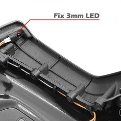 RC4WD Front Fender Flare Set with Lights and LED Lighting System for Axial 1/10 SCX 10 III Jeep JLU Wrangler -Cars Truck shop online VVV C1115 10 1