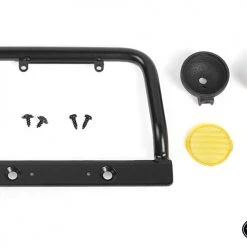 RC4WD Steel Push Bar Front Bumper with Flood Lights for RC4WD Gelande II 2015 Land Rover Defender D90 (Yellow) -Cars Truck shop online VVV C1122 6