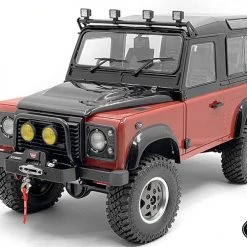 RC4WD Steel Push Bar Front Bumper with Flood Lights for RC4WD Gelande II 2015 Land Rover Defender D90 (Yellow) -Cars Truck shop online VVV C1122 8