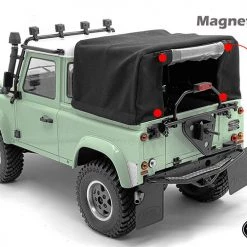 RC4WD Steel Tube Bed Cage with Soft Top for RC4WD Gelande II 2015 Land Rover Defender D90 (Pick-Up) (Black) -Cars Truck shop online VVV C1128 7