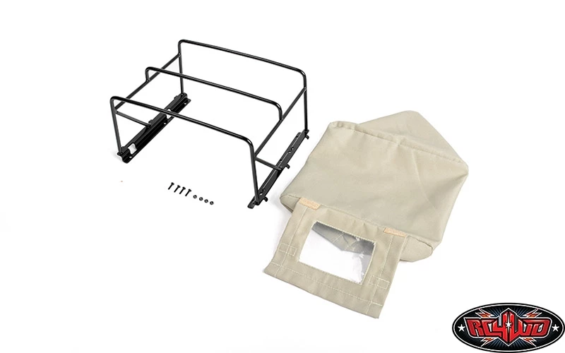 RC4WD Steel Tube Bed Cage with Soft Top for RC4WD Gelande II 2015 Land Rover Defender D90 (Pick-Up) (Tan) 7 RC4WD Steel Tube Bed Cage with Soft Top for RC4WD Gelande II 2015 Land Rover Defender D90 (Pick-Up) (Tan) - Image 5