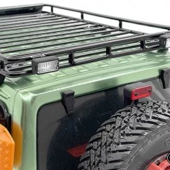 RC4WD Steel Tube Roof Rack W/ Rear Utility Lights for Axial 1/10 SCX10 III Jeep JLU Wrangler -Cars Truck shop online VVV C1143 11