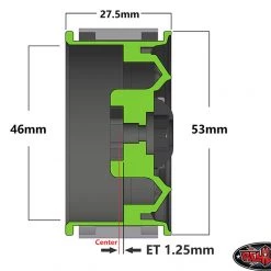 RC4WD Rad 1.9" Aluminum Internal Beadlock Wheels (Black) (4) -Cars Truck shop online VVV C1225 9