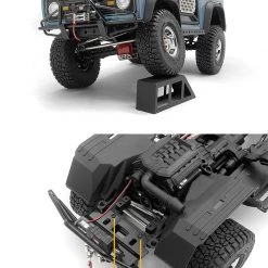 RC4WD Hull Front Metal Tube Bumper for Axial SCX10 III Early Ford Bronco (Black) -Cars Truck shop online VVV C1296 5 1