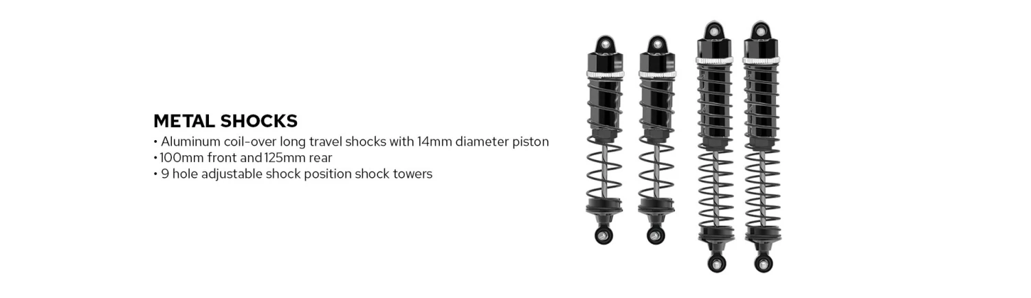 Redcat Wendigo Brushless Rock Racer RTR - Blue Combo with Charger and 3S LiPo Battery 11 Redcat Wendigo Brushless Rock Racer RTR - Blue Combo with Charger and 3S LiPo Battery - Image 10