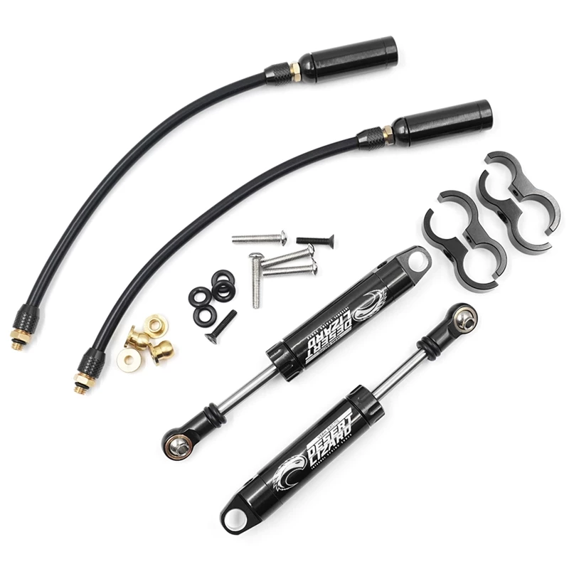 Yeah Racing 90mm Desert Lizard Piggyback Internal Spring Damper - Black (2) 4 Yeah Racing 90mm Desert Lizard Piggyback Internal Spring Damper - Black (2) - Image 2