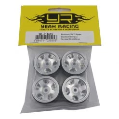Yeah Racing Aluminum CNC 5 Spoke Beadlock Wheels for Axial SCX24 (4) - Silver 7 Yeah Racing Aluminum CNC 5 Spoke Beadlock Wheels for Axial SCX24 (4) - Silver -Cars Truck shop online YEA WL 0144SV 4