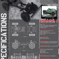 RC4WD Gelande II Truck Kit Chassis Only Kit 29 RC4WD Gelande II Truck Kit Chassis Only Kit -Cars Truck shop online Z K0060 15