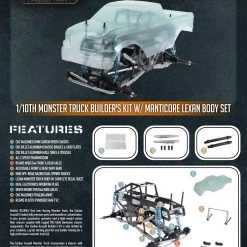 RC4WD Carbon Assault 1/10th Monster Truck Kit -Cars Truck shop online Z K0066 1