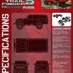 RC4WD Trail Finder 2 Truck Kit "LWB" W/ 1980 Toyota Land Cruiser FJ55 Lexan Body Set -Cars Truck shop online Z K0068 2 3