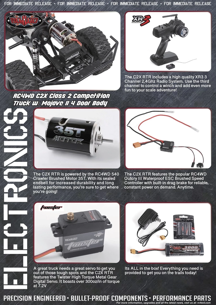 RC4WD C2X Class 2 Competition Truck with Mojave II 4 Door Body RTR 22 RC4WD C2X Class 2 Competition Truck with Mojave II 4 Door Body RTR - Image 20