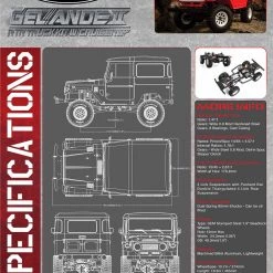 RC4WD Gelande II RTR with Cruiser Body Set - Red 47 RC4WD Gelande II RTR with Cruiser Body Set - Red -Cars Truck shop online Z RTR0047 2