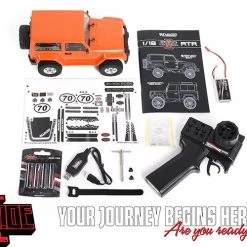 RC4WD 1/18 Gelande II RTR with Black Rock Body Set - Orange -Cars Truck shop online Z RTR0048 15