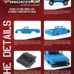 RC4WD 1/24 Trail Finder 2 RTR with Mojave II Hard Body Set (Blue) -Cars Truck shop online Z RTR0052 13 2