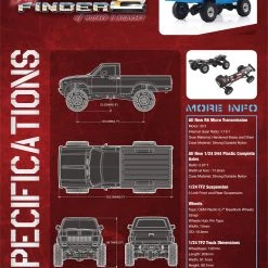 RC4WD 1/24 Trail Finder 2 RTR with Mojave II Hard Body Set (Blue) -Cars Truck shop online Z RTR0052 3 2