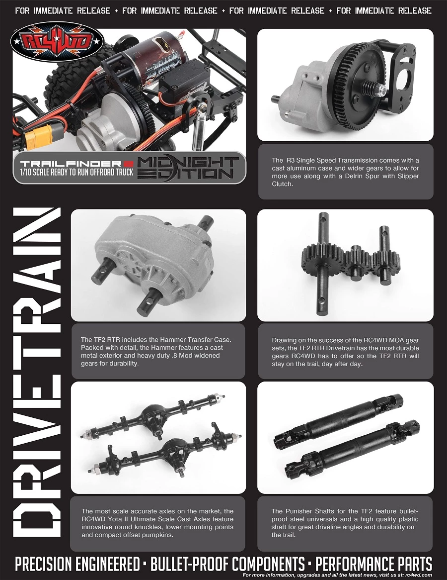 RC4WD Midnight Edition Trail Finder 2 RTR with Mojave II Body Set 24 RC4WD Midnight Edition Trail Finder 2 RTR with Mojave II Body Set - Image 22