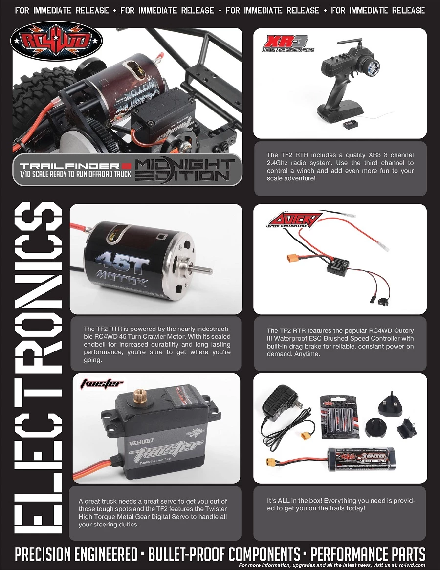 RC4WD Midnight Edition Trail Finder 2 RTR with Mojave II Body Set 21 RC4WD Midnight Edition Trail Finder 2 RTR with Mojave II Body Set - Image 19